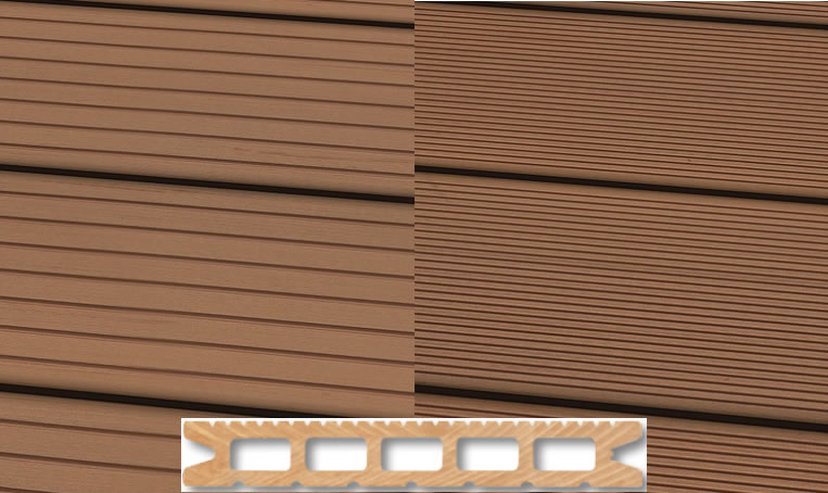 WPC Terrassendiele 22 x 143mm Hellbraun in 4 Längen