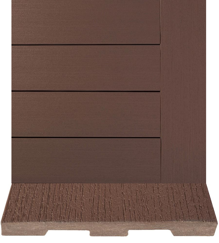 Timbertech WPC Massivdiele Dark Teak, Kollektion Edge Prime 24x136mm seitl. genutet / ungenutet