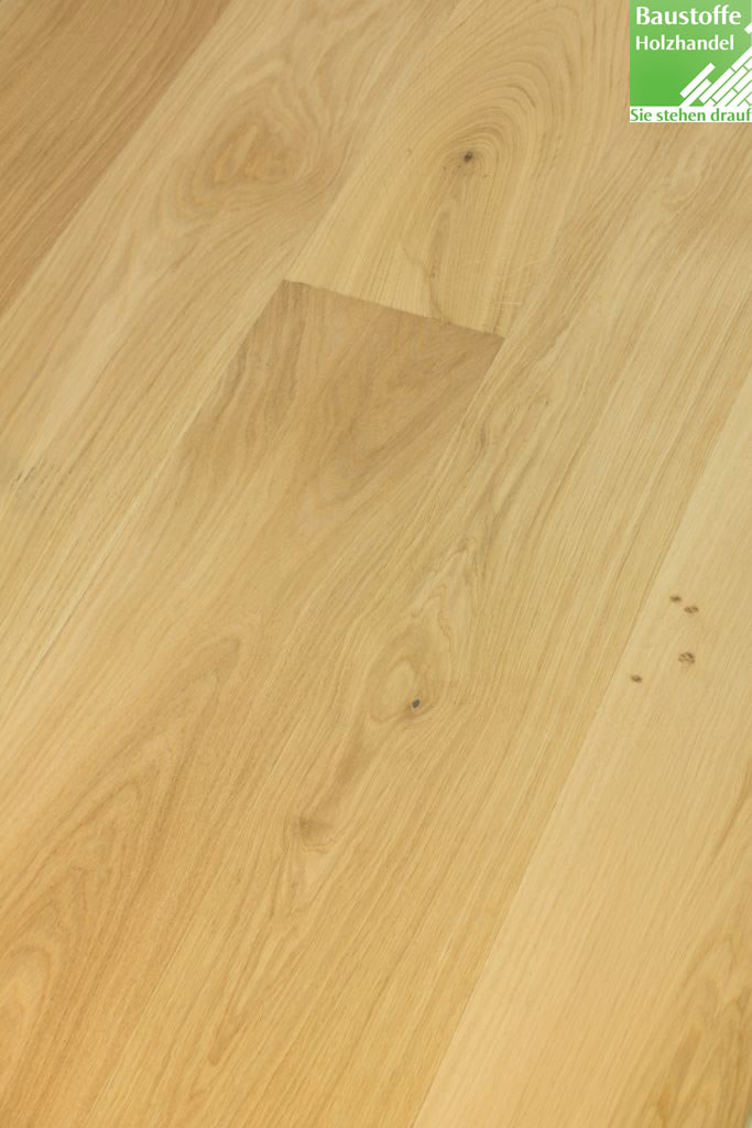 Landhausdiele 3-Schicht Eiche Noble 14x190mm u. 14x220mm umlaufemd Klick-Verbindung + leichte Fase