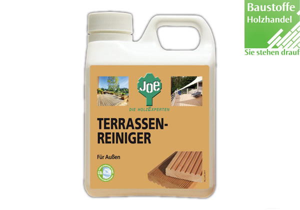 JOE Terrassenreiniger für Hölzer gegen  Algen, Dreck, Fett und Öl 2,5 Liter