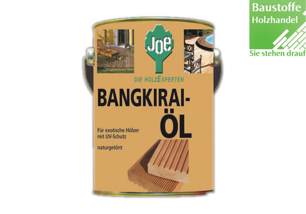 JOE Terrassenöl Bangkirai in Natur, Dunkel und Hell 2,5Liter