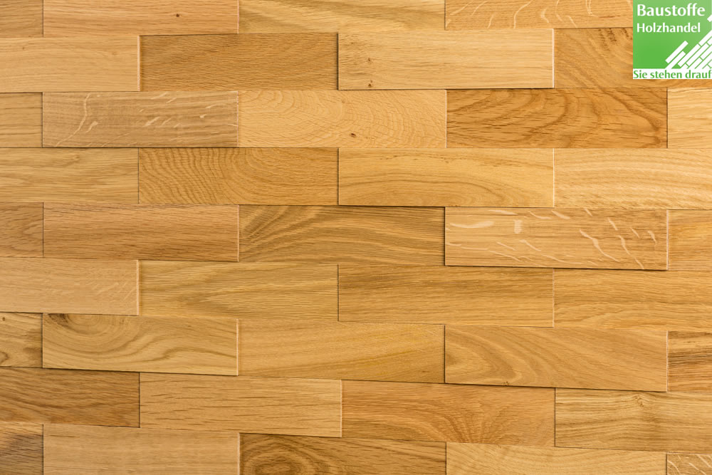 Wodewa Holzriemchen Eiche Natur 1m² geölt