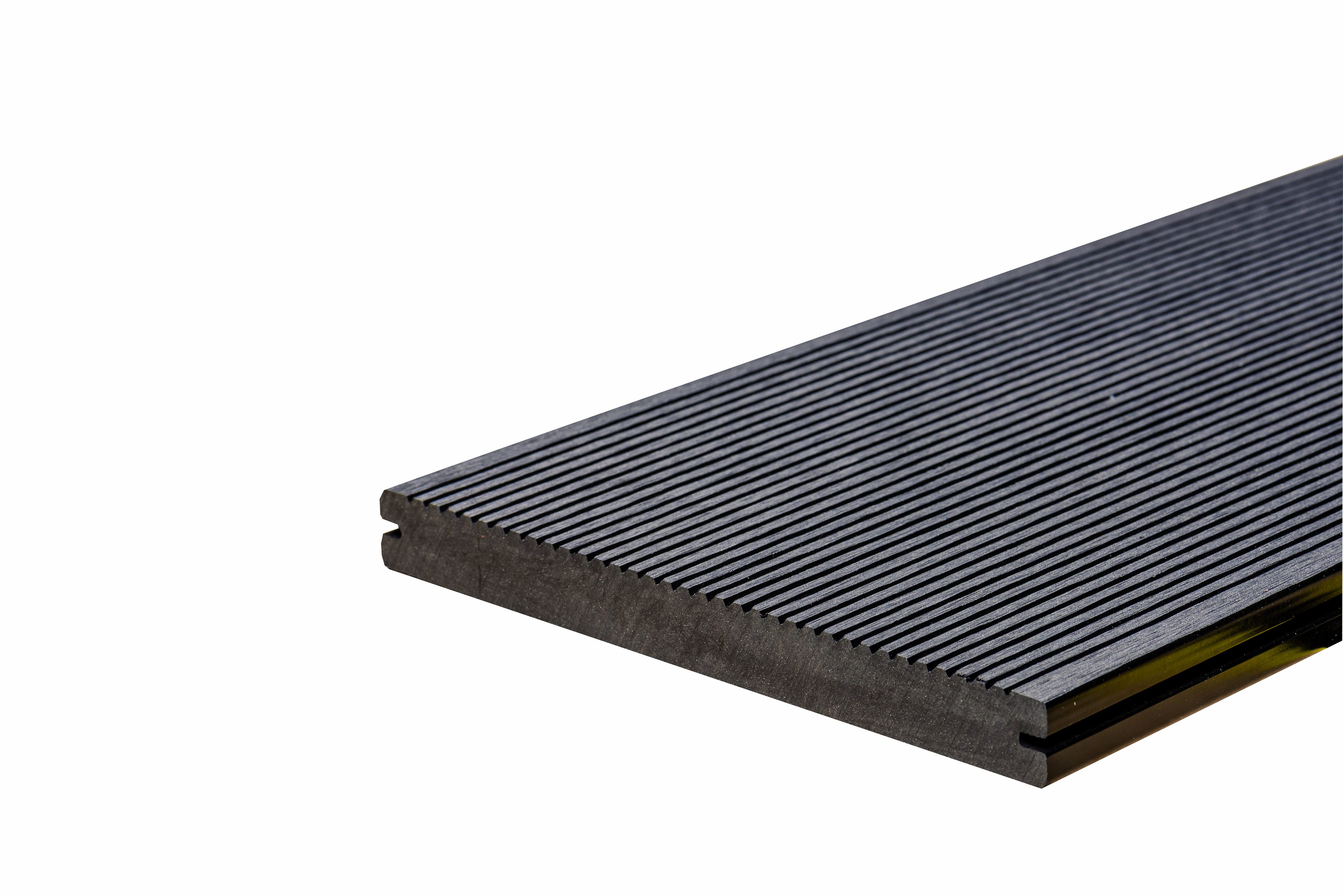 WPC BasicDeck Solid Anthrazit / Wenge XL 20x190mm in glatt und geriffelt