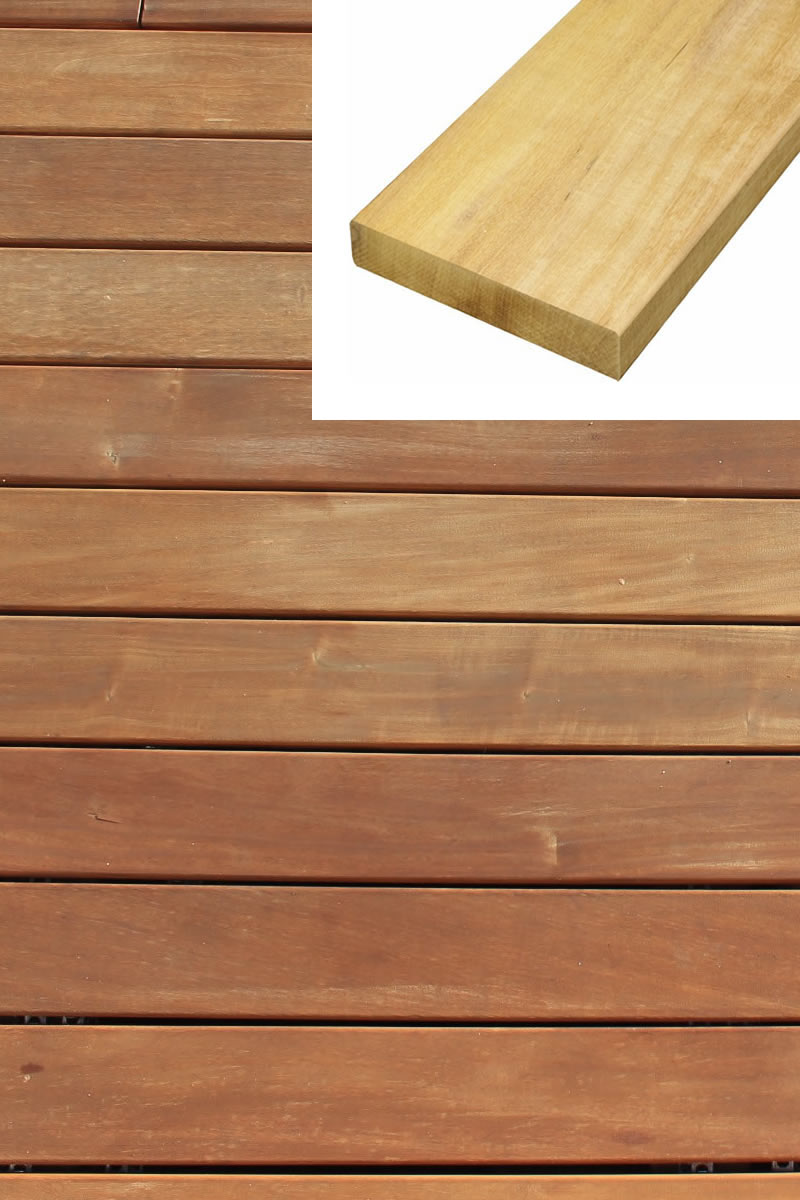 Garapa Terrassendiele 21x120mm vierseitig glatt gehobelt KD