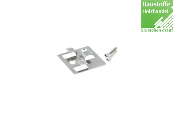 WPC Terrassenclip Edelstahl  für WPC und Aluminium UK, Fugenbreite 4mm