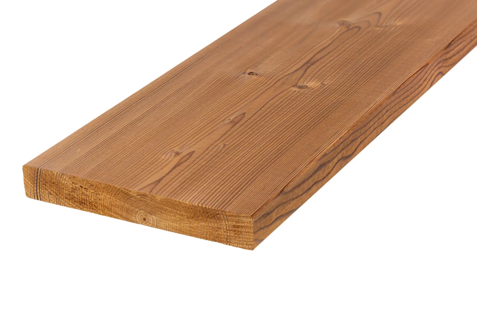 Thermo Fichte Terrassendiele D4 ohne Nut 26x185mm