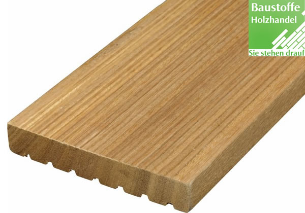 Bangkirai Terrassendiele 25x145mm fein-grob geriffelt