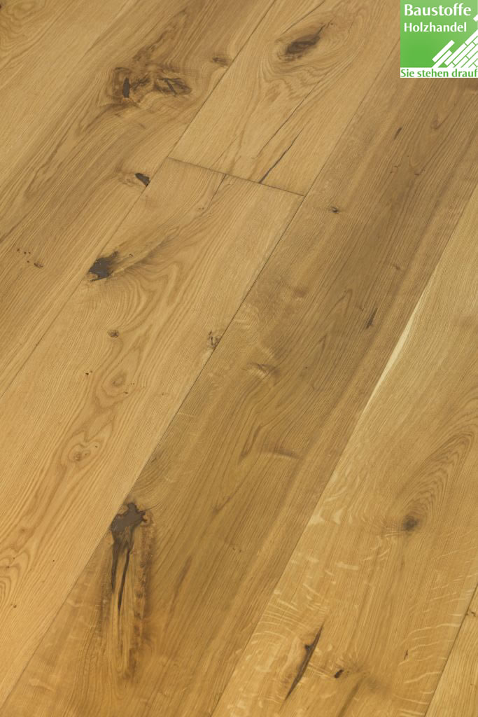 Landhausdiele Mehrschicht Eiche Rustikal 10x190mm umlaufemd Nut und Feder + leichte Fase