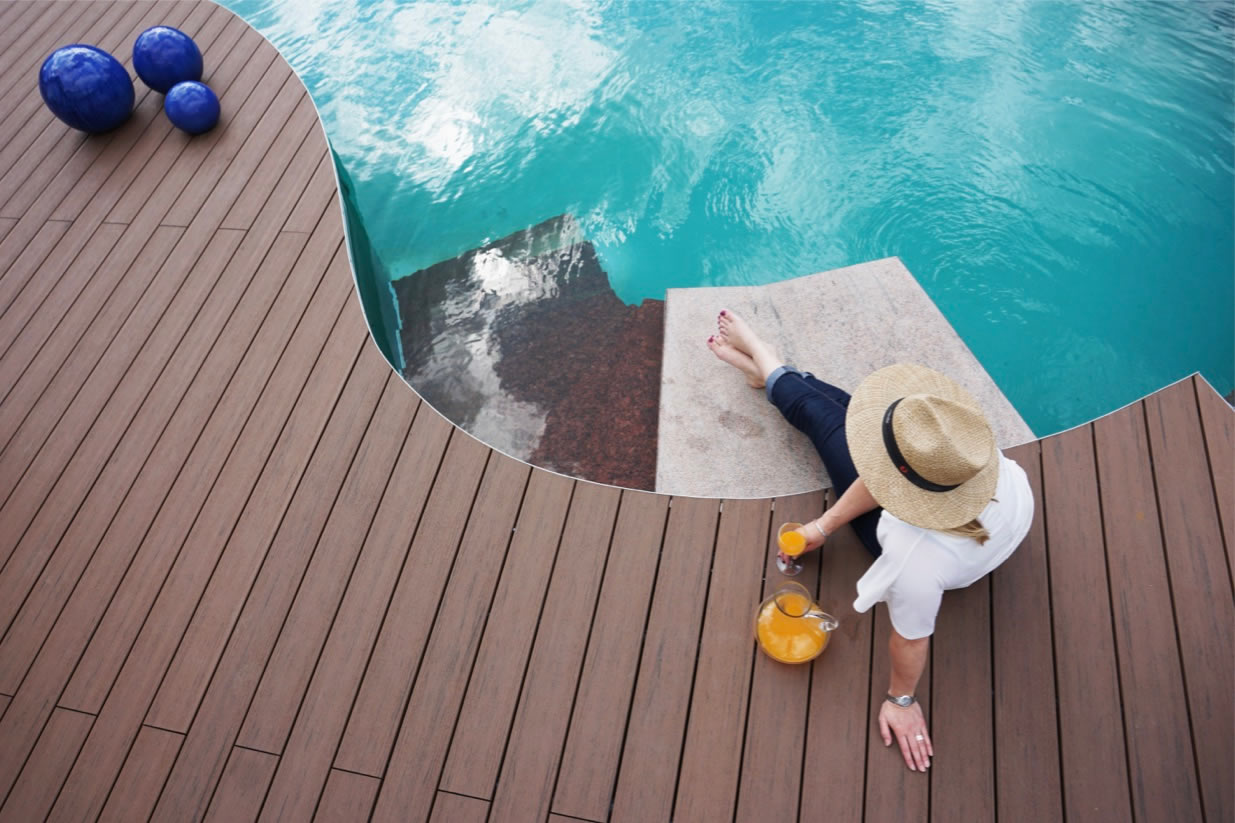 Timbertech WPC Massivdiele Brown Oak, Kollektion Terrain, 24x136mm ohne seitliche Nuten