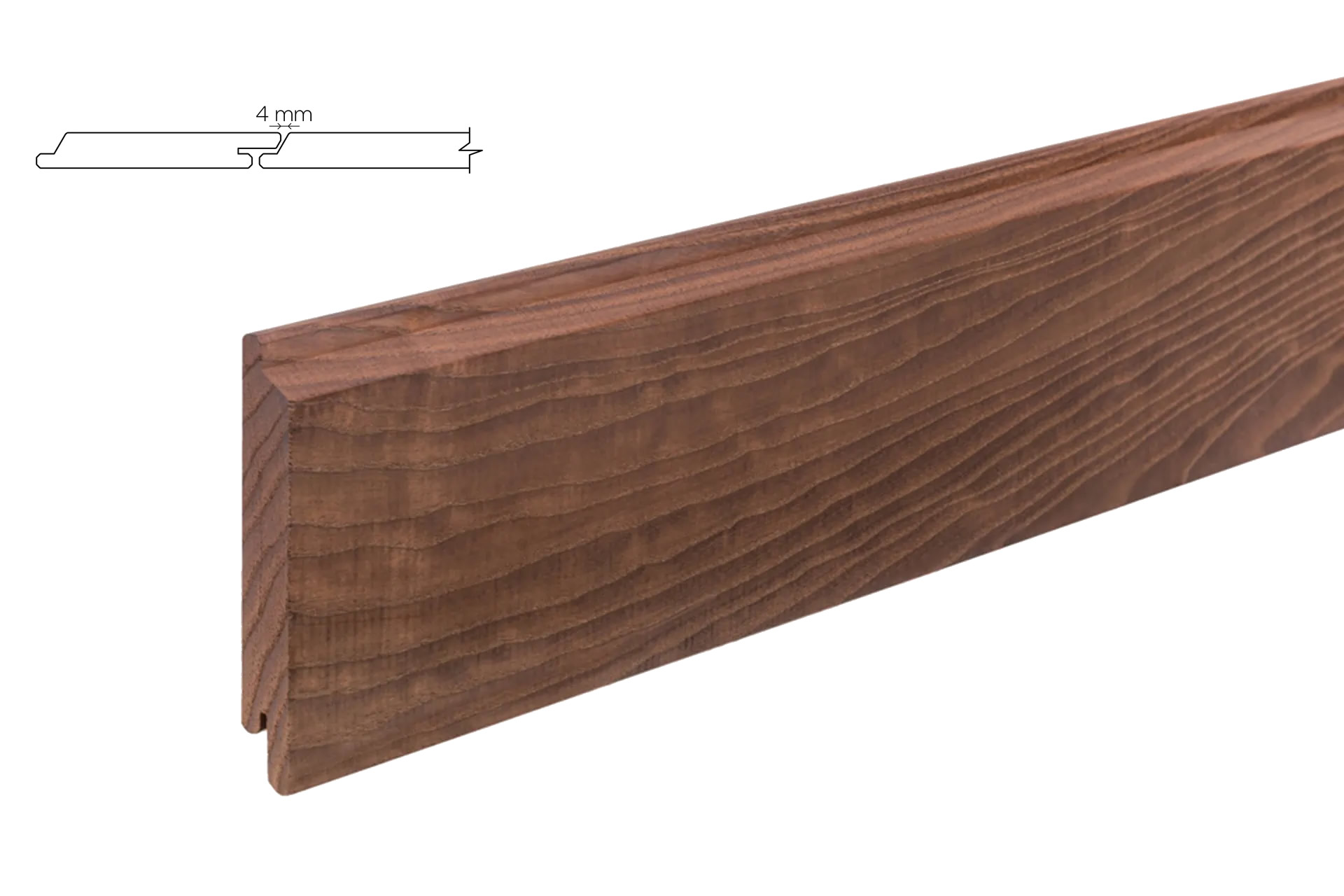 Thermoesche Fassadenprofil C6 in 20x155mm und 20x132mm