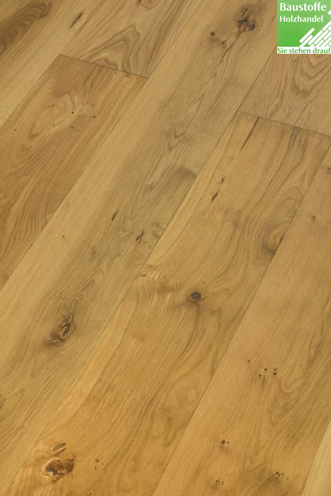 Landhausdiele Mehrschicht Eiche Markant 10x190mm umlaufemd Nut und Feder + leichte Fase