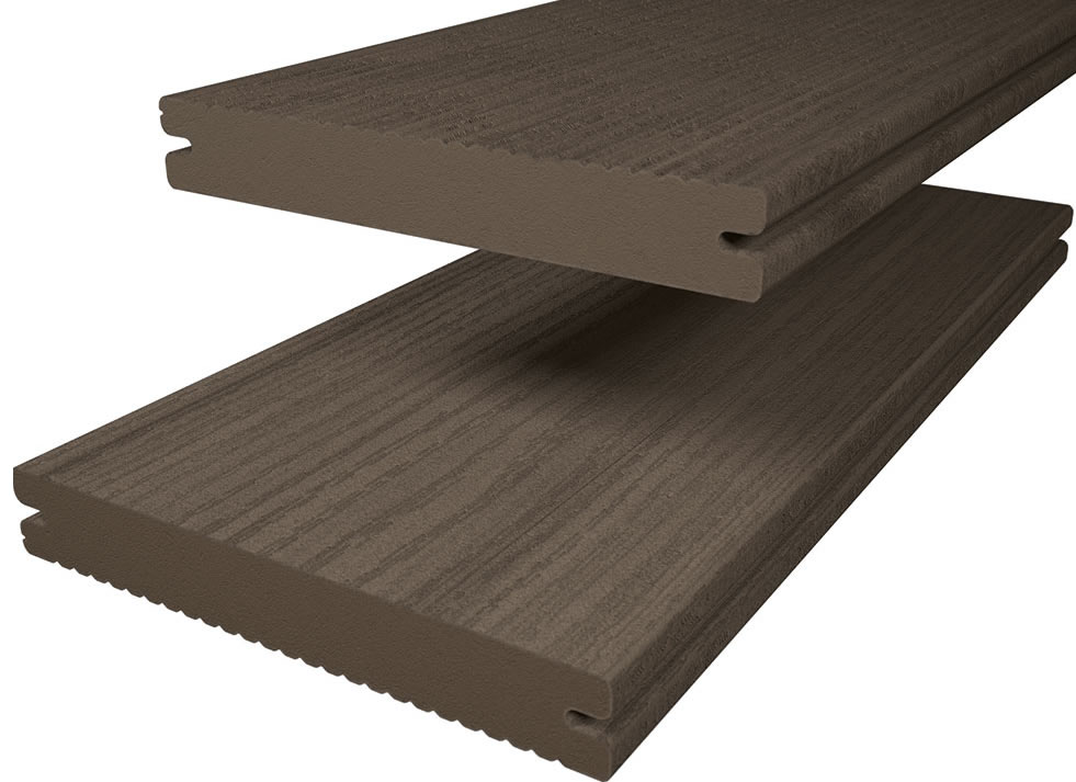 Twinson Terrace Majestic massiv pro 9369 Eiche Rustikal 20 x 140mm fein geriffelt / glatt Holzstrukt