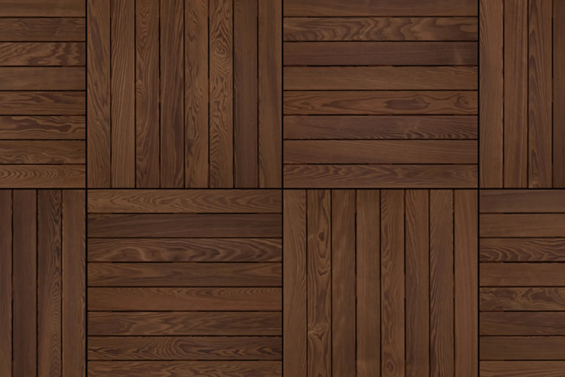 Thermo Esche Quick Deck Terrassenmodule Mosaik 31 x 199mm